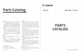 EOS 7D Part Catalogue