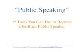 Public Speaking Tips: 35 Public Speaking Tools for Great Speaking