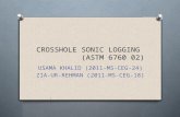 Crosshole Sonic Logging