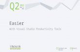 Easier with visual studio productivity tools