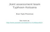 Joint assessment team in Kon Tum province - Typhoon Ketsana