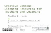 Creative Commons-Licensed Resources for Teaching and Learning