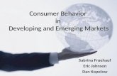 Consumer Behavior in emerging markets