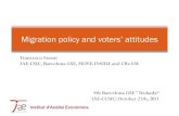 Migration policy and voters' attitudes