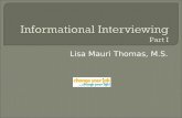 Informational Interviewing Part I