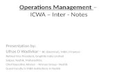 Operation Management  ( ICWA Inter)