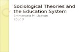 Sociological theories and the education system