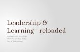 Leadership & Learning - reloaded
