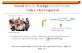 Social media background checks policy development