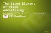 Research presentation: The Brand Element of Online Video Advertising
