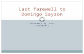 Last farewell to Domingo Sayson