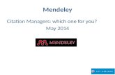 Mendeley workshop 2014