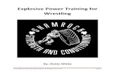 Explosive Power Training for Wrestling