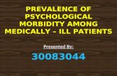 Prevalence of psychological morbidity among medically – ill