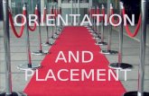 Orientation (or) induction and Placement in human resource management