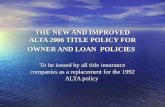 Title Insurance Policies