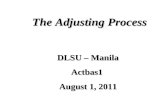 ACTBAS1 - Lecture 9 (Adjusting Entries) Revised
