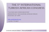 Diaspora African Forum Presentation
