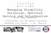 3.10.2011 Managing Disability Inclusion, Serve Idaho