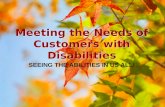 Meeting The Needs Of Customers With Disabilities
