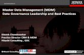 Mdm dg bestpractices  techgig dc final cut - copyMaster Data Management Data Governance Leadership and Best Practices