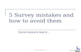 5 survey mistakes and how to avoid them