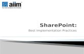 Share point best implementation practices