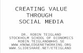 Creating Value through Social Media_Teigland
