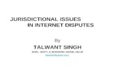 Jurisdictional Issues  In Internet Disputes