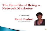 The benefits of being a network marketer