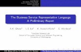 The Business Service Representation Language - Ghose