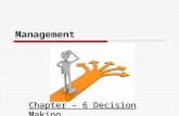 Decision making   management chapter 6