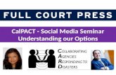 CalPACT - Social Media for Health Organizations