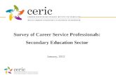 Survey of Career Service Professionals: Secondary education sector