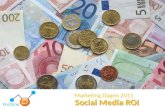 Social Media ROI (Return On Investment) presentatie Marketing Dagen