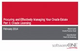 SoftwareONE Oracle Licensing Introduction 18.02.14