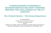 Kenya - Extension Policy Development