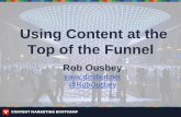 Using Content at the Top of the Funnel