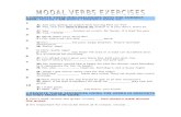 Modal Verbs Exercises