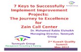 Mr. mohammed rabei   7 keys to successfully implement improvement projects the journey to excellence for zain call center