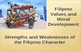 Strengths and Weaknesses of the Filipino Character