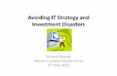 Avoiding ITstrategies and investment disasters