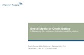 «SOMshare» 2.12.2013: «Social Media @ Credit Suisse: Ein Spagat zwischen Aktivierung und Regulier» / Barbara Müry Erni