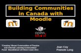 Moodle communities in canada