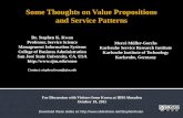 Some Thoughts on Value Propositions and Service Patterns