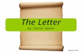 The Letter  Song by Steve Green