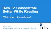 Speed Reading: How to Concentrate Better While Reading