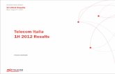 Telecom Italia 1H 2012 Results - Franco Bernabe’