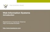 Introduction - Lecture 01 - Web Information Systems (4011474FNR)