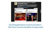 Teaching Business Writing and Oral Communication